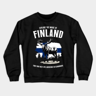 Explore The Magic Of Finland Crewneck Sweatshirt